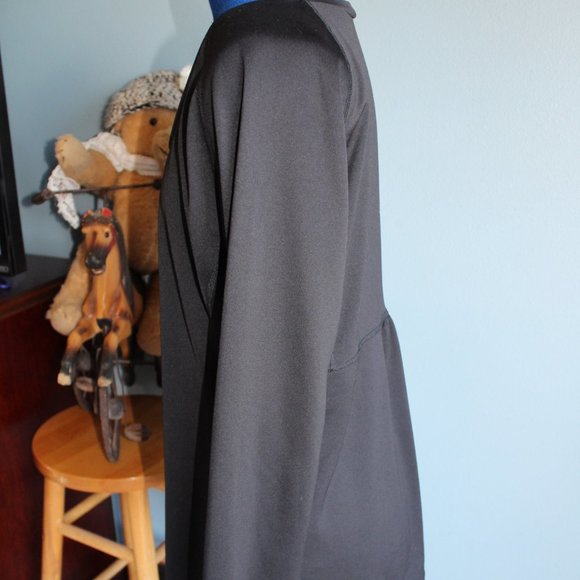 Sport Black Long Sleeve Polyester Top ~L~ - Picture 4 of 6